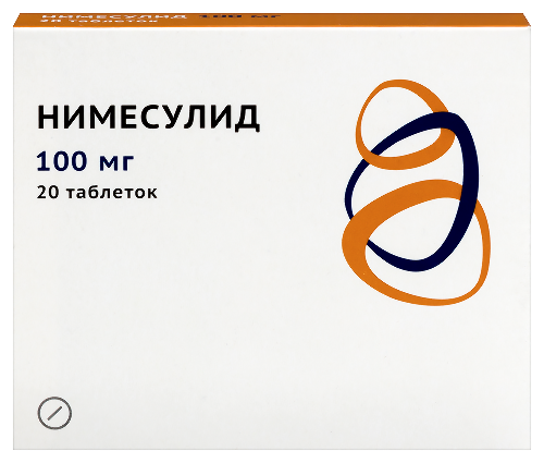 Нимесулид 100 мг 20 шт. таблетки