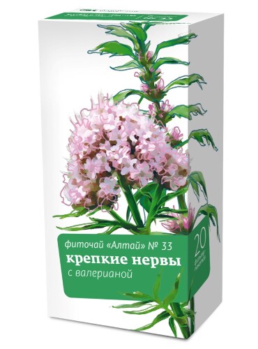 Фиточай алтай № 33 крепкие нервы с валерианой 2 гр 20 шт. ф/п