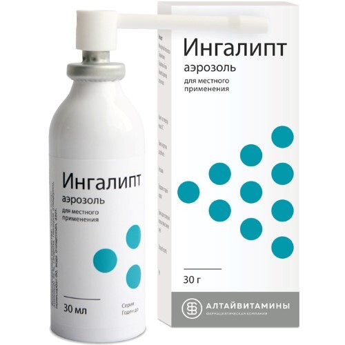 Ингалипт аэрозоль для местного применения 30 мл