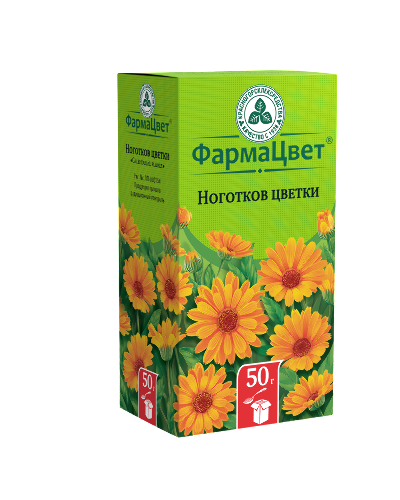 Ноготков цветки 50 гр пачка