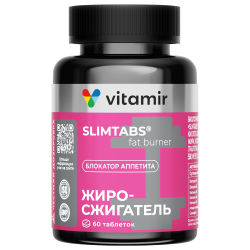 Slimtabs синефрин и альфа-липоевая кислота витамир 60 шт. таблетки, покрытые оболочкой массой 580 мг