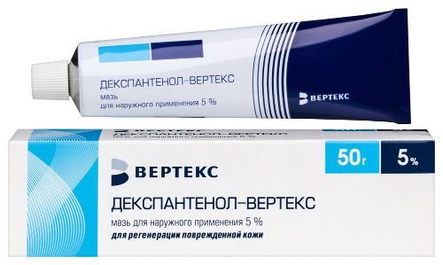 Декспантенол-вертекс 5% мазь для наружного применения 50 гр