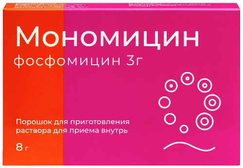 Мономицин 3 гр порошок для приготовления раствора для приема внутрь пакет 1 шт.
