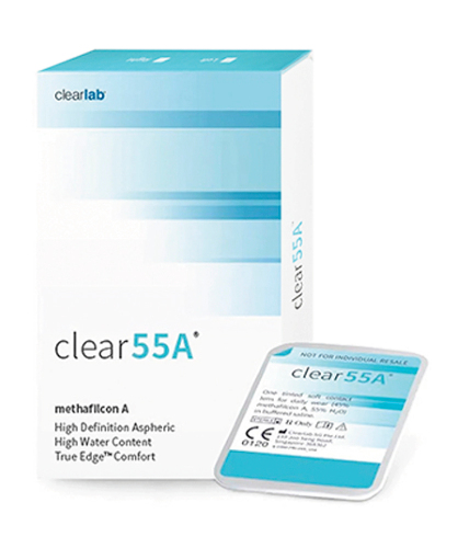 Купить Clear55a контактные линзы плановой замены 8,7/14,5 /-4,25/ 6 шт. цена