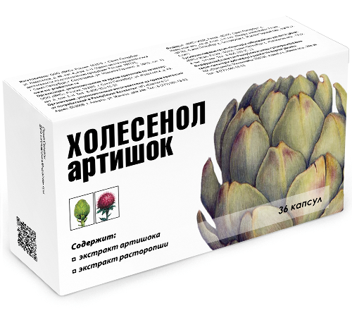 Холесенол артишок 36 шт. капсулы