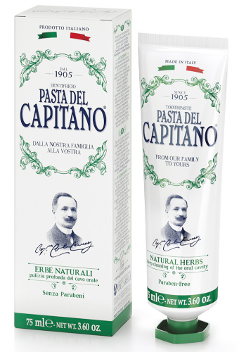 Pasta del capitano 1905 зубная паста натуральные травы 75 мл